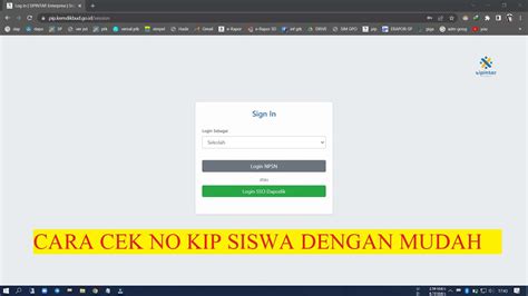 Cara Cek No KIP Siswa Dengan Mudah YouTube