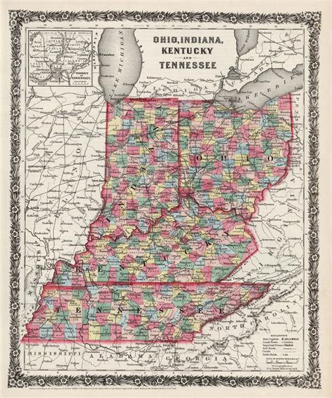 Map Of Indiana Kentucky And Tennessee Tour Map