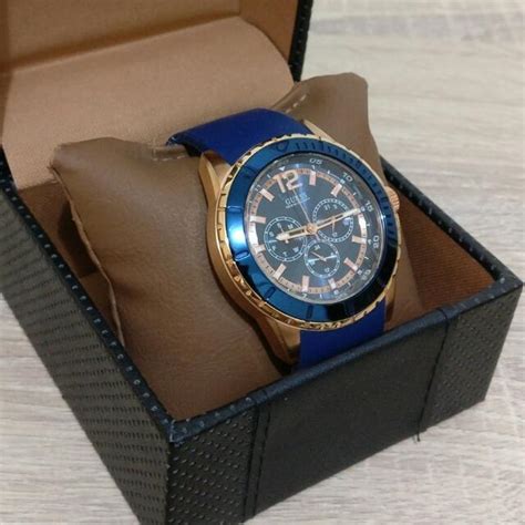 Guess Maverick Blue Dial Men S Watch W G Men S Fashion Watches