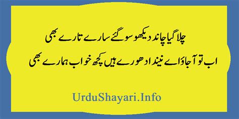 Good Night Shayari 2 Lines Poetry Urdu Shayari