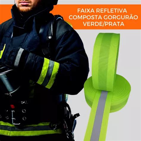 Faixa Refletiva Uniforme Gorgur O Verde Fluorescente M Frete Gr Tis