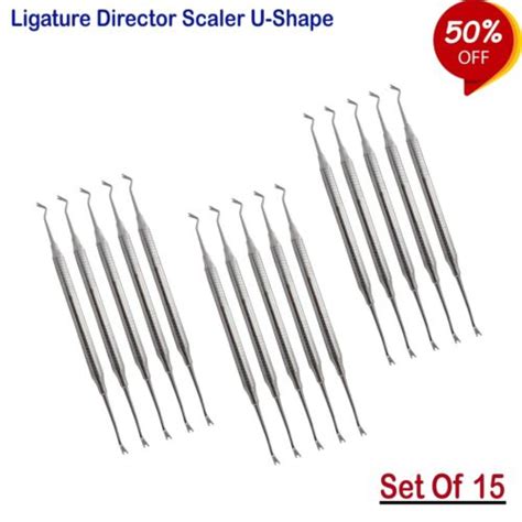 Set Of Ligature Director Tucker Scaler U Shape Dental Orthodontic