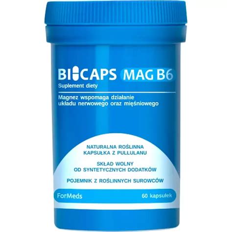 Formeds Bicaps Mag B Kaps Magnez Cytrynian Witamina B Pirydoksyna