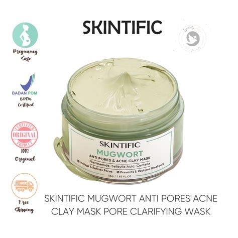 Jual Skintific Mugwort Anti Pores Acne Clay Mask Pore Clarifying