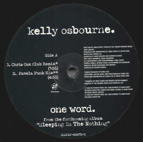 Kelly Osbourne – One Word (2005, Vinyl) - Discogs