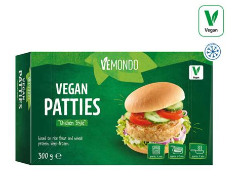 Vemondo Vegan Chicken Style Burgers Lidl Great Britain Specials