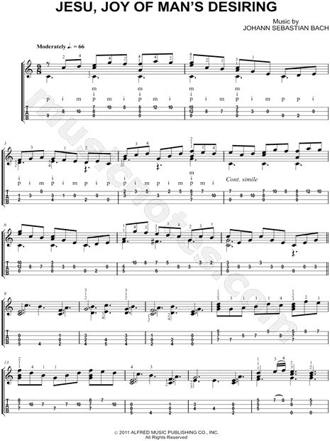 Johann Sebastian Bach Jesu Joy Of Man S Desiring Ukulele Tab In C