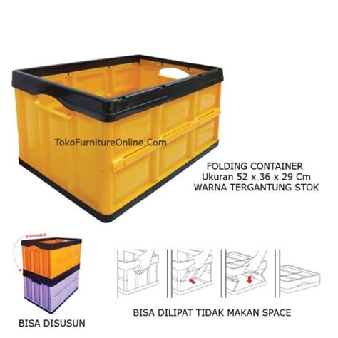 Jual Kontainer Box Container Kotak Tempat Boks Lipat Folding Ukuran