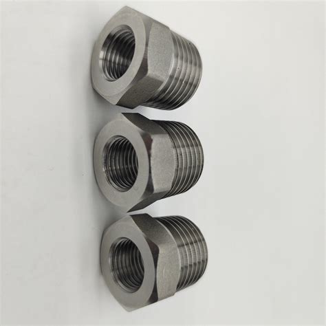 Stainless Steel Bsp Npt Thread Reducing Bush Hexagon Bushing 1 2 1 4hex Head Threaded Bushing