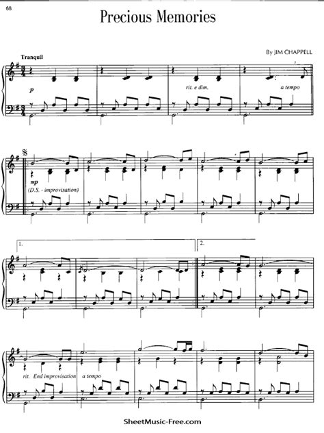 Precious Memories Sheet Music Alan Jackson - ♪ SHEETMUSIC-FREE.COM