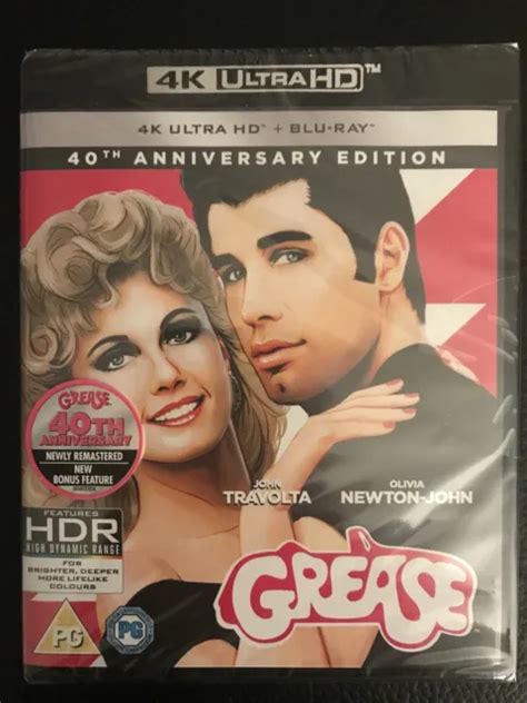 Grease Remastered 4k Uhd Blu Ray 40th Anniversary Olivia Newton John