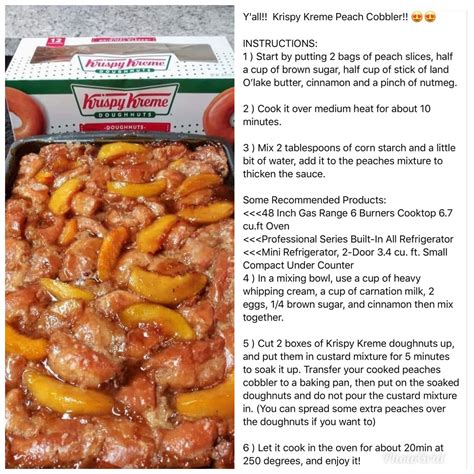 Krispy Kreme Peach Cobbler Artofit