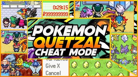 Pokemon Quetzal Cheats How To Use Cheats Mode Youtube