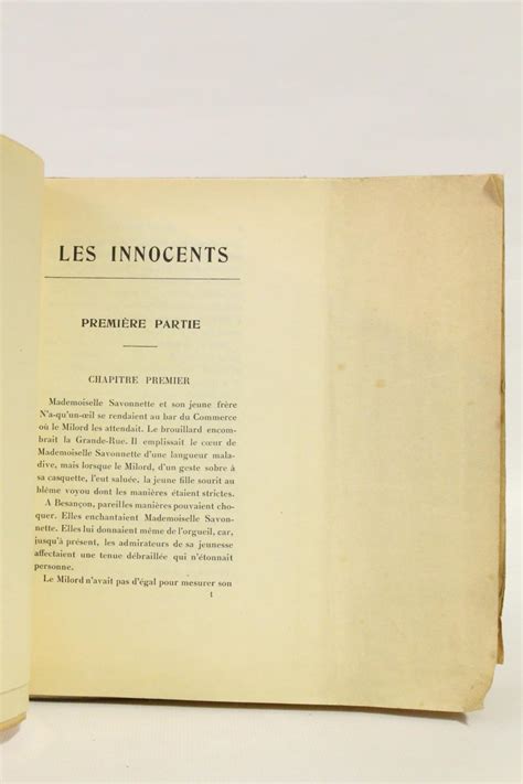 Les Innocents By Carco Francis Couverture Souple Librairie Le