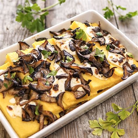 Polenta Con Funghi E Philadelphia Light Basilico Secco