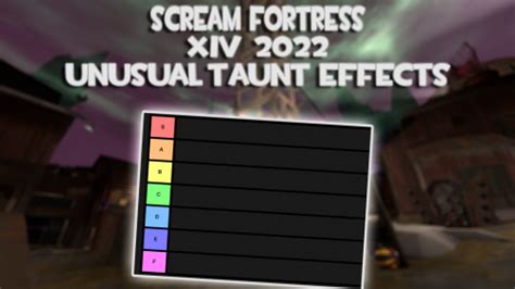 Scream Fortress Unusual Taunt Effects Tier List Community