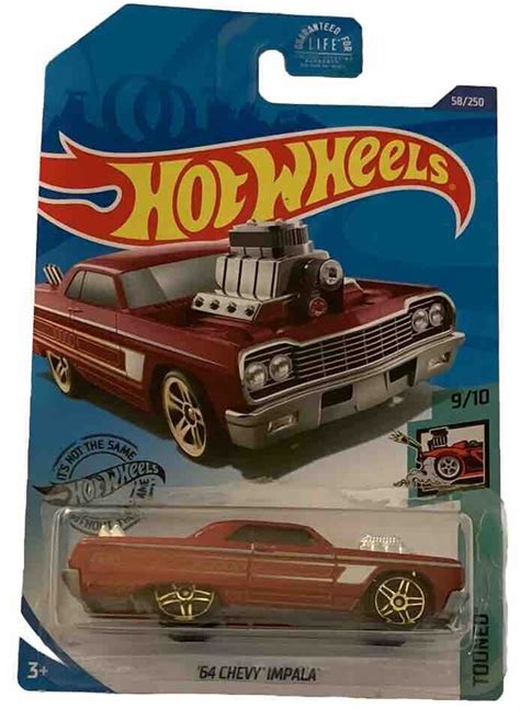 Hot Wheels Tooned Chevy Impala Red Ebay