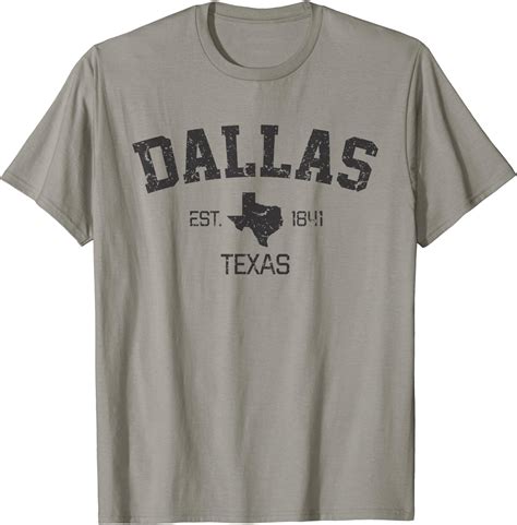 Vintage Dallas Texas Est 1841 Souvenir T T Shirt Clothing