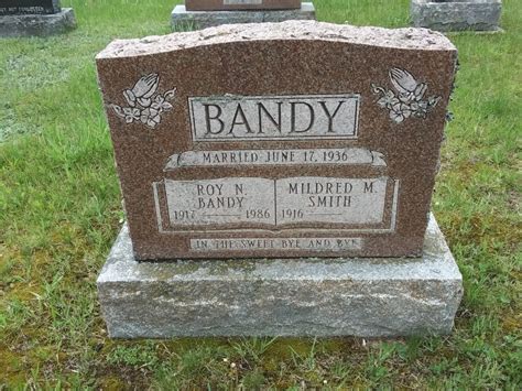 Tombstone Roy Mildred Bandy St Andrew S United Cemetery Coe Hill