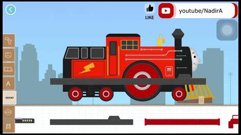 Red Locomotive Train Labo Brick Train Build Game 014 Train