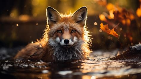 Premium Photo Photo Red Fox Sitting In Snow Looking Cute Generated By Ai