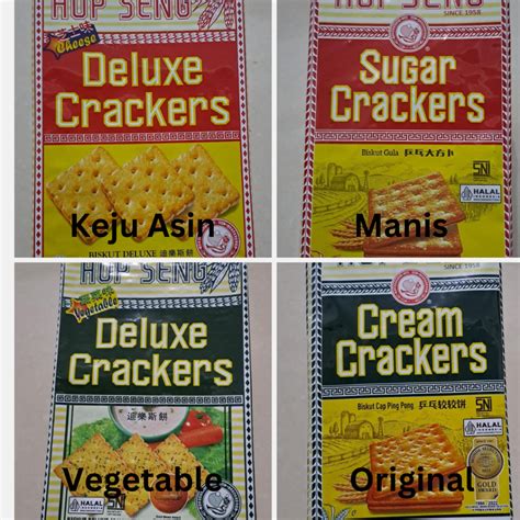 Jual Biskuit HUP SENG CRACKERS Malaysia Varian Rasa Asin Manis Original