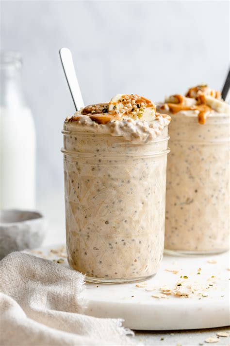 Peanut Butter Banana Overnight Oats All The Healthy Things