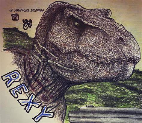 1096 Likes 18 Comments Jurassic Drawings Jurassicworldtgdraww On Instagram “rexy Drawing