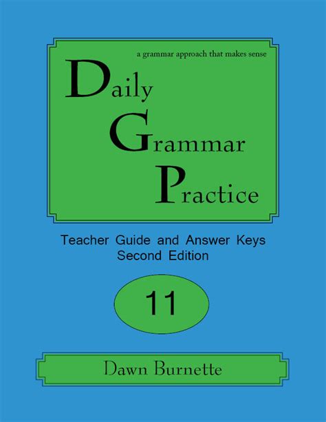 Daily Grammar Practice Teacher Guide And Answer Keys Nd Edition