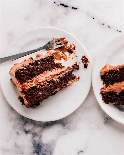 Moist Chocolate Cake Slice