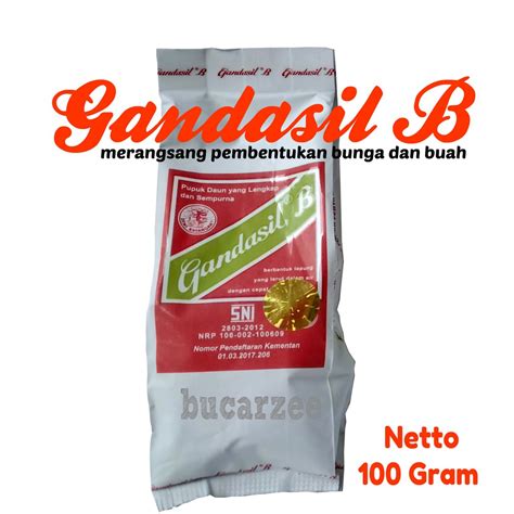 Jual Gandasil B Gram Pupuk Bunga Dan Buah Shopee Indonesia