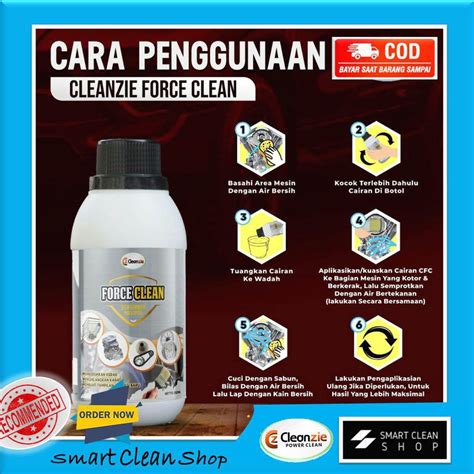 Jual Cleanzie Force Clean Cairan Pembersih Kerak Dan Karat Pada Mesin