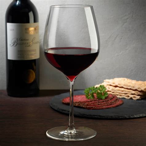 Set Of 2 Elegant Red Wine Glasses DIMPLE ELEGANT Dimple Collection By NUDE