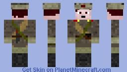 (WW2) Soviet Soldier Minecraft Skin