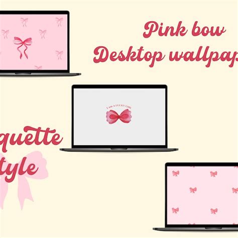 Macbook Wallpaper Pink Coquette Etsy