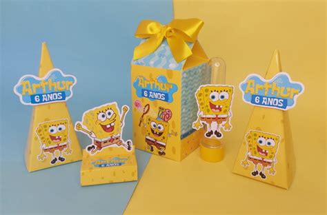 Kit Personalizados Bob Esponja Elo7 Produtos Especiais