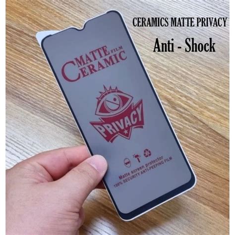 Oppo A G Temper Glass Mate Ceramic Spay Privasi Anti Gores Anti