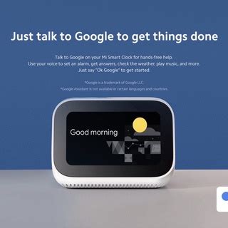 Xiaomi Mi Smart Clock AI 4 Touch Screen Google Xiaoai Bluetooth 5