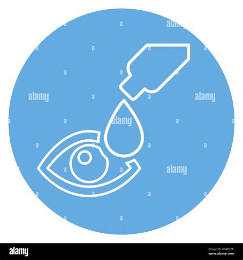 Icon Vector Of Drop Blue Eyes Style Simple Illustration Editable