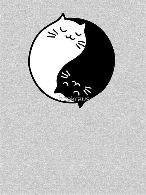 Cute Yin Yang Cats T Shirt For Sale By Beakraus Redbubble Yin T