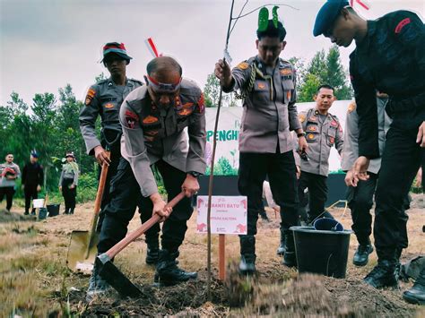 LESTARIKAN NEGERI Polda Kalteng Tanam 44 850 Bibit Tanaman Tabengan