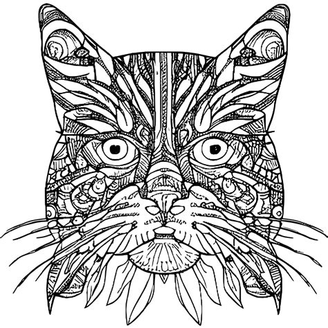 Sweet Cat Coloring Page · Creative Fabrica