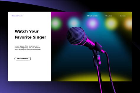 Fav Singer Banner And Landing Page Pre Designed Illustrator Graphics