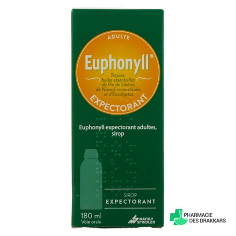 Euphonyll Toux Grasse Sirop 180 Ml