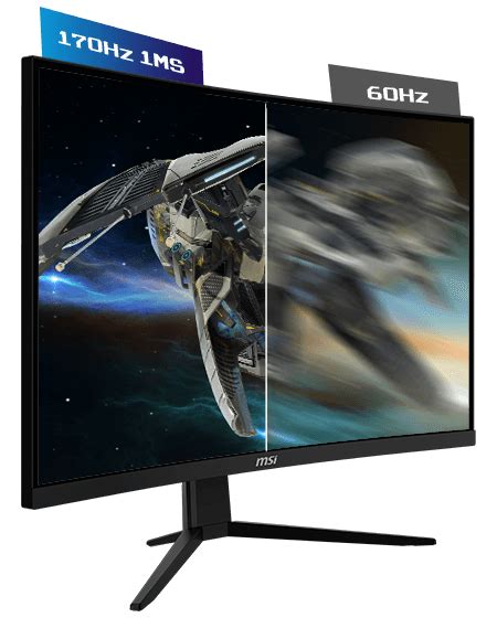 MSI G273CQ 27 Inch WQHD Curved Gaming Monitor - 1500R 2560 x 144 VA Panel, 170Hz / 1ms, FreeSync