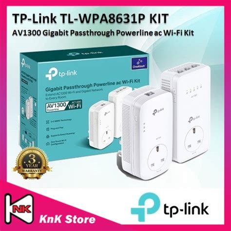 Tp Link Tl Wpa P Kit Av Gigabit Passthrough Powerline Ac Wi Fi