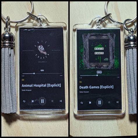 Custom Song Keychain Etsy