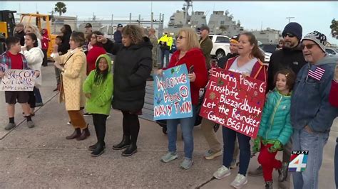 Nearly 60 Crew Members Of USS Indianapolis Return To Mayport After