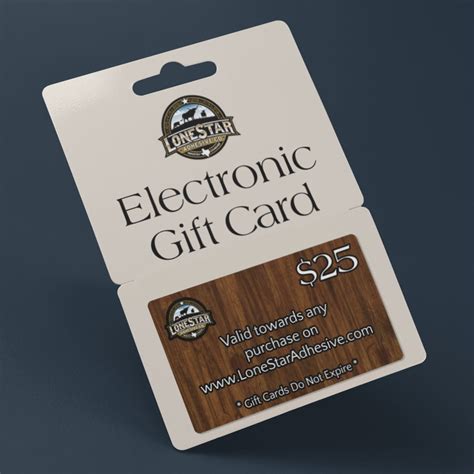 LoneStar Adhesive Electronic Gift Card – Lone Star Adhesive