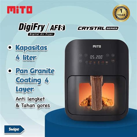 Jual Digital Mito Air Fryer Af Mito Air Fryer Af Kapasitas Liter